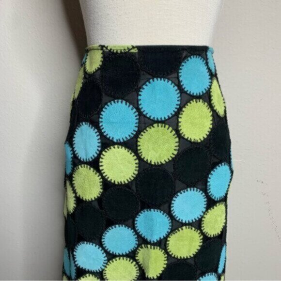 Metro style Vintage Leather Midi Skirt - Picture 6 of 13